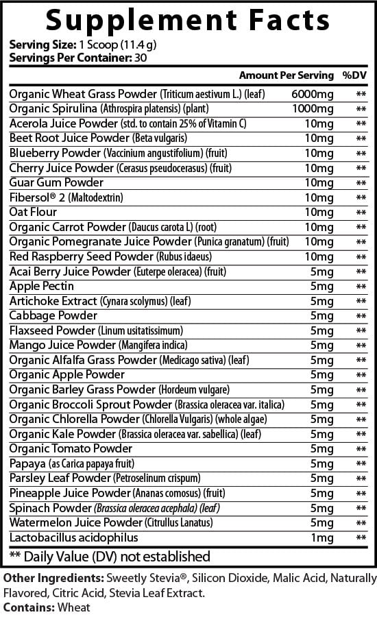 Organic Super Greens -Watermelon