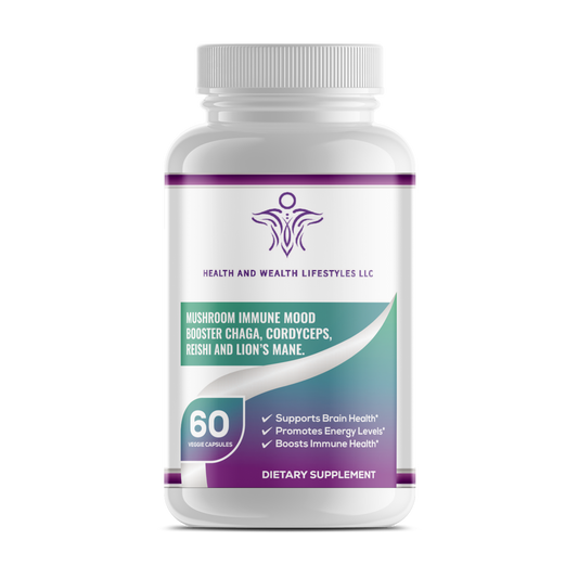 Mushroom Immune Mood Booster Chaga, Cordyceps, Reishi and Lion’s Mane.