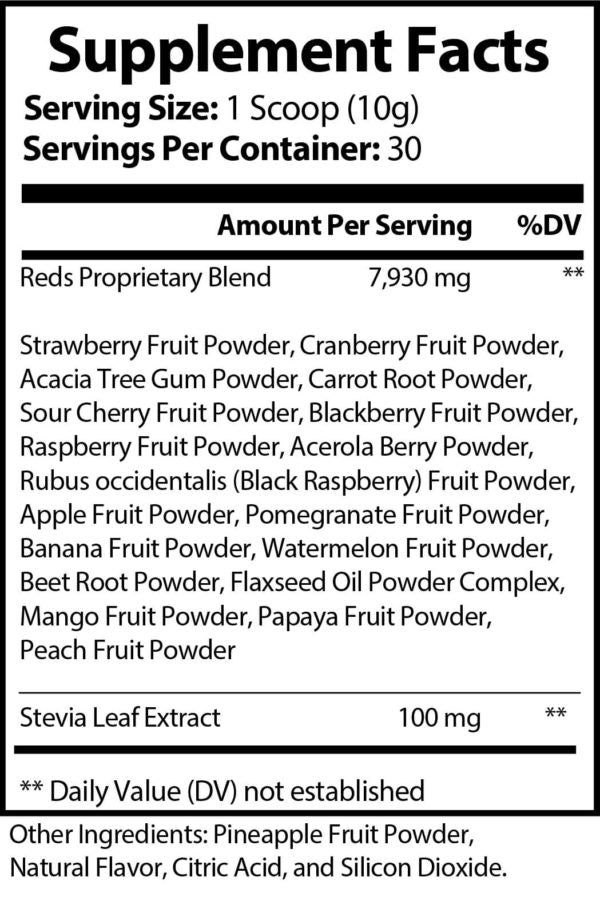 Organic Red Superfood -Kiwi Strawberry